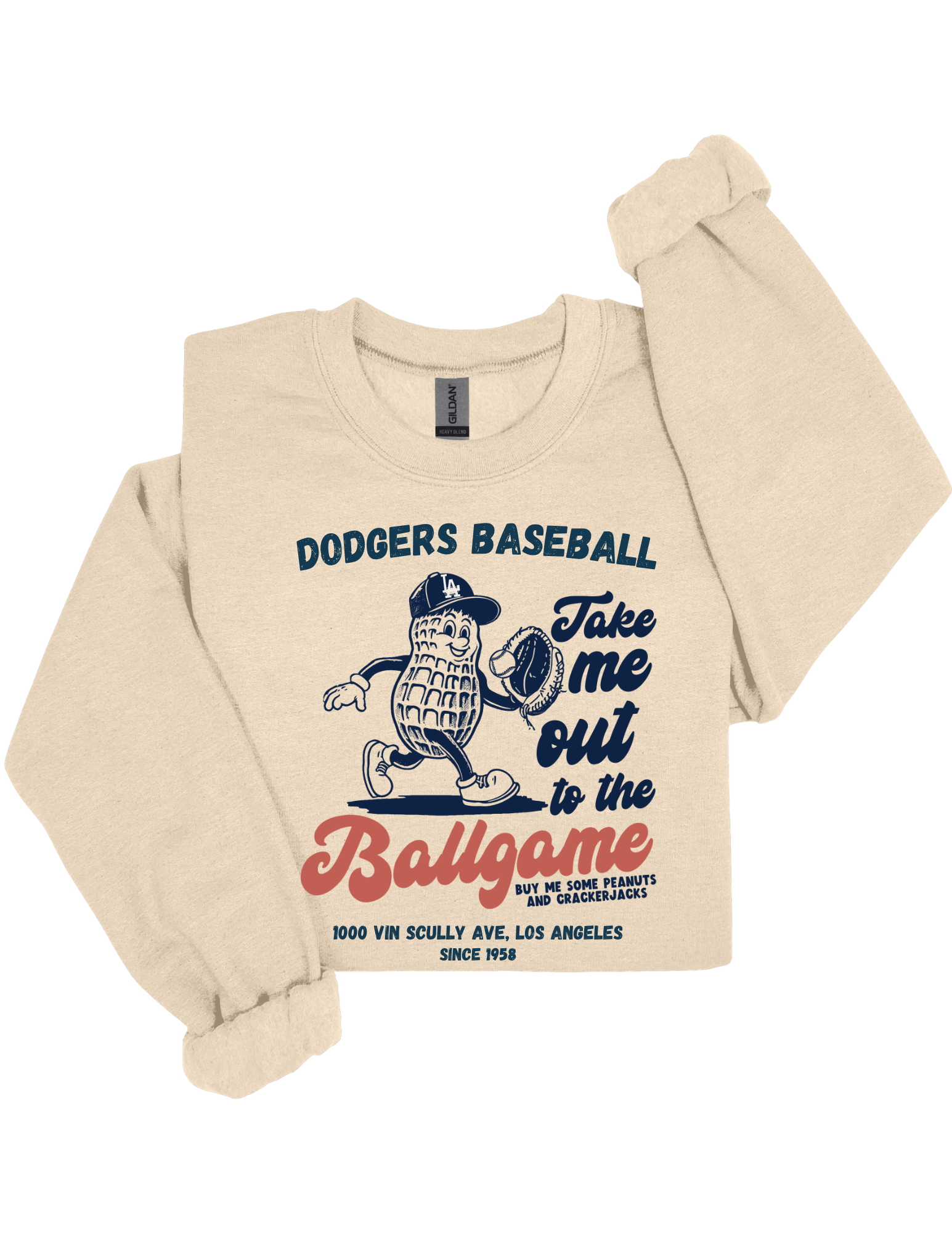 Take Me Out To the Ballgame LA Crewneck Sweatshirt
