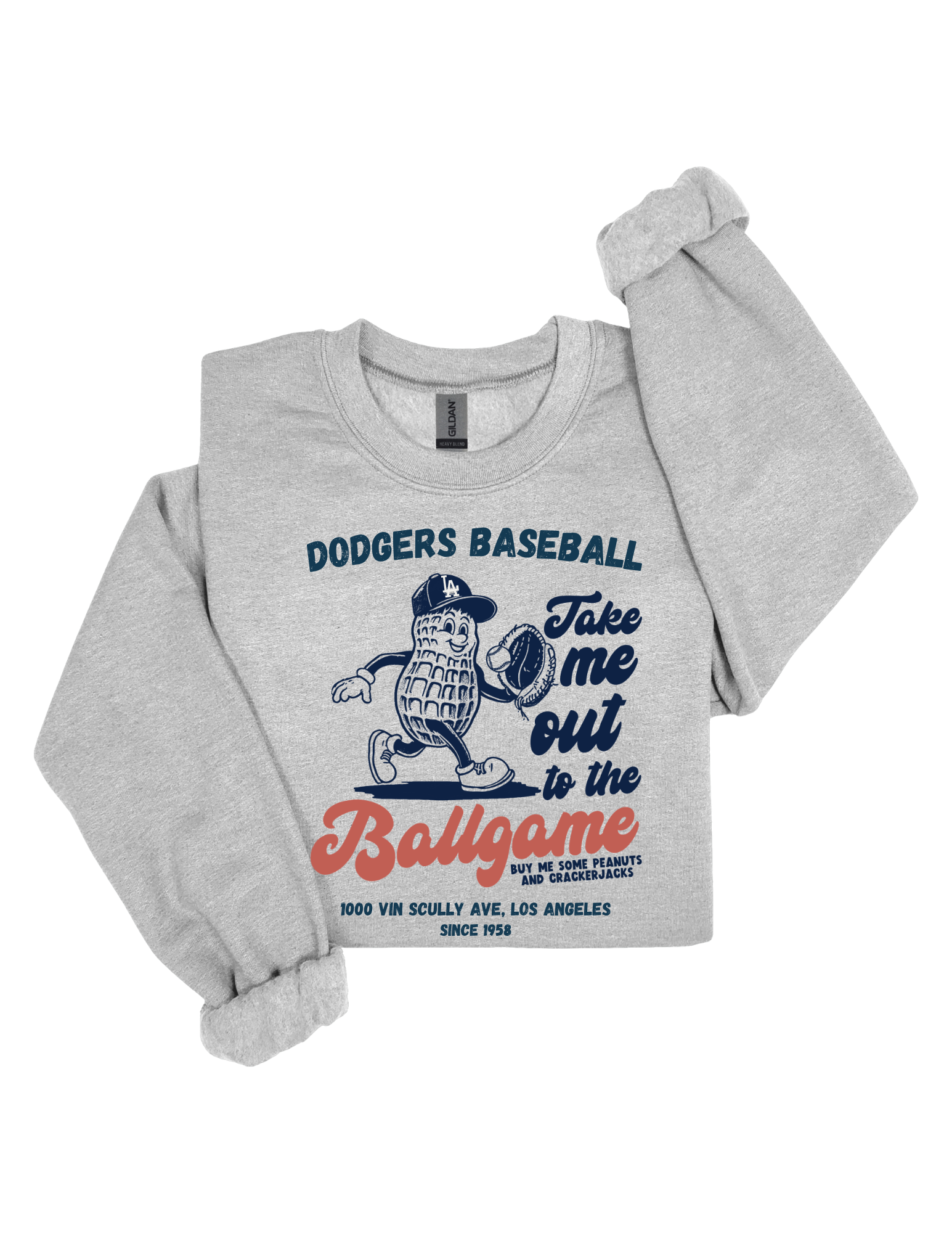 Take Me Out To the Ballgame LA Crewneck Sweatshirt
