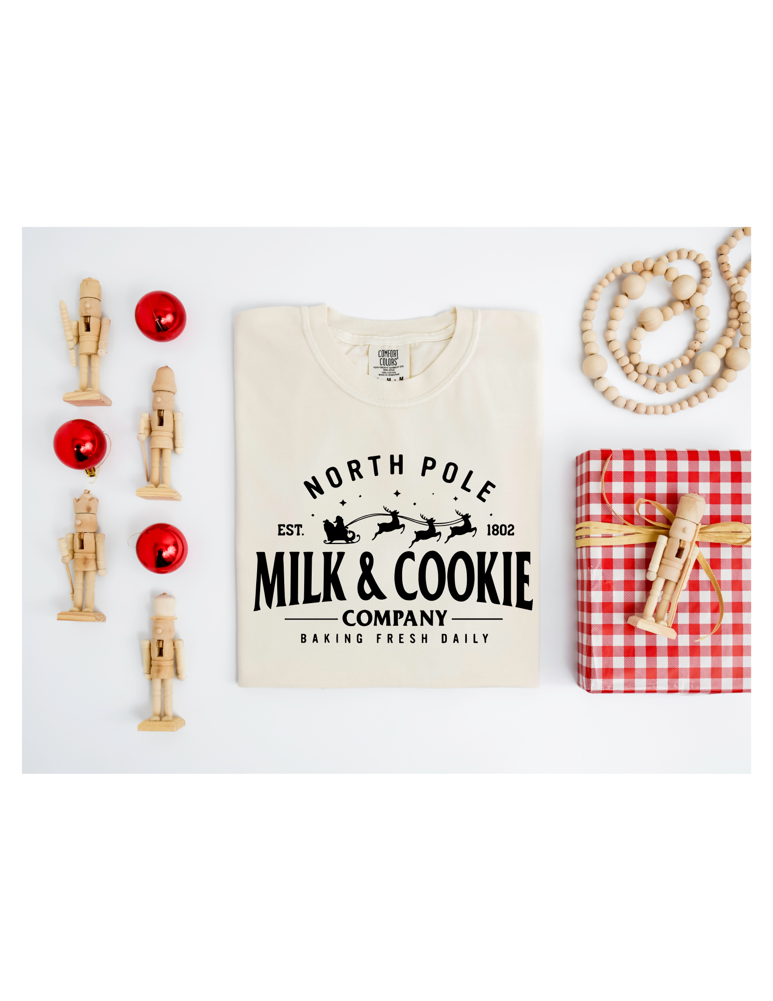 North Pole Milk & Cookies T Shirt
