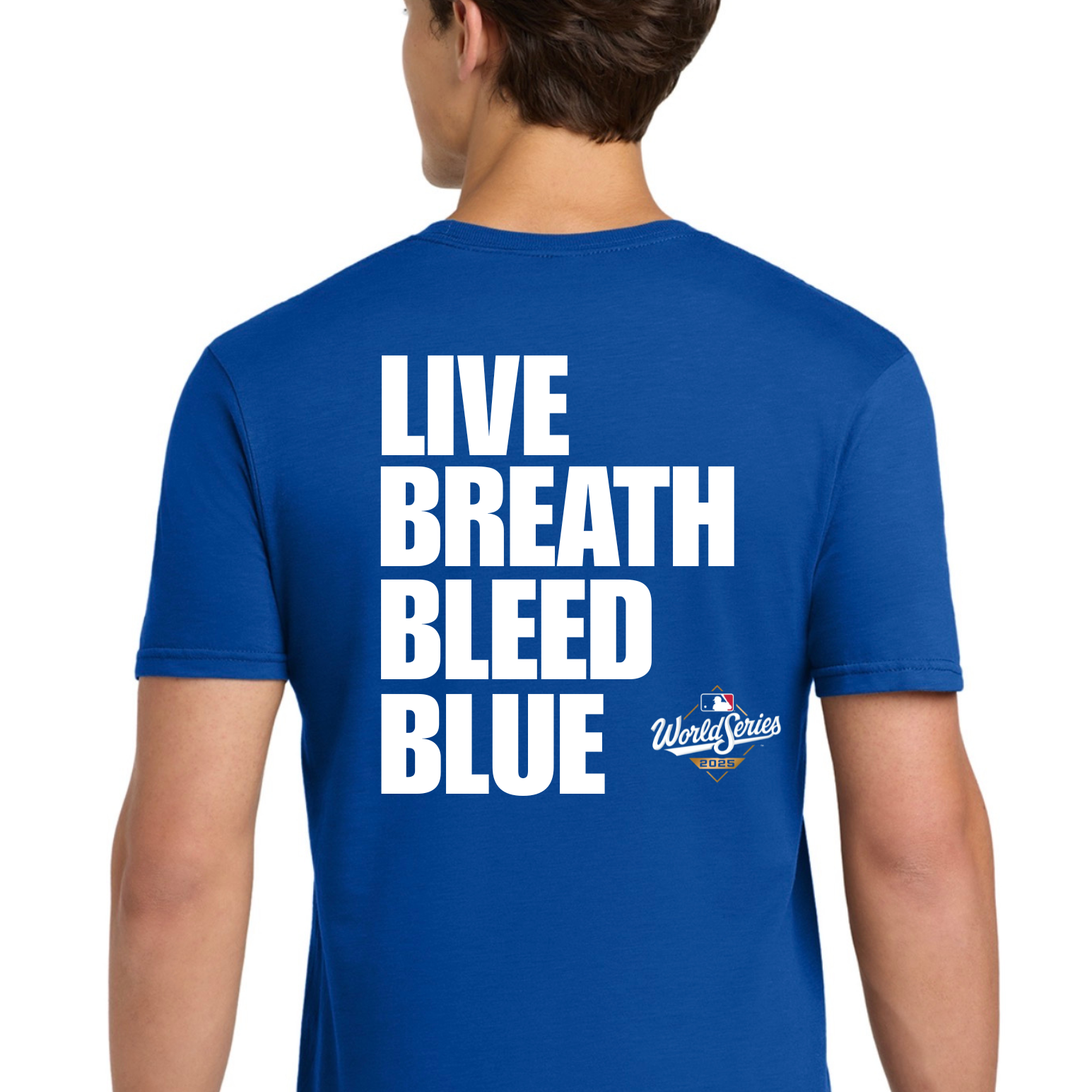 Live, Breathe, Bleed, Blue World Series Tee